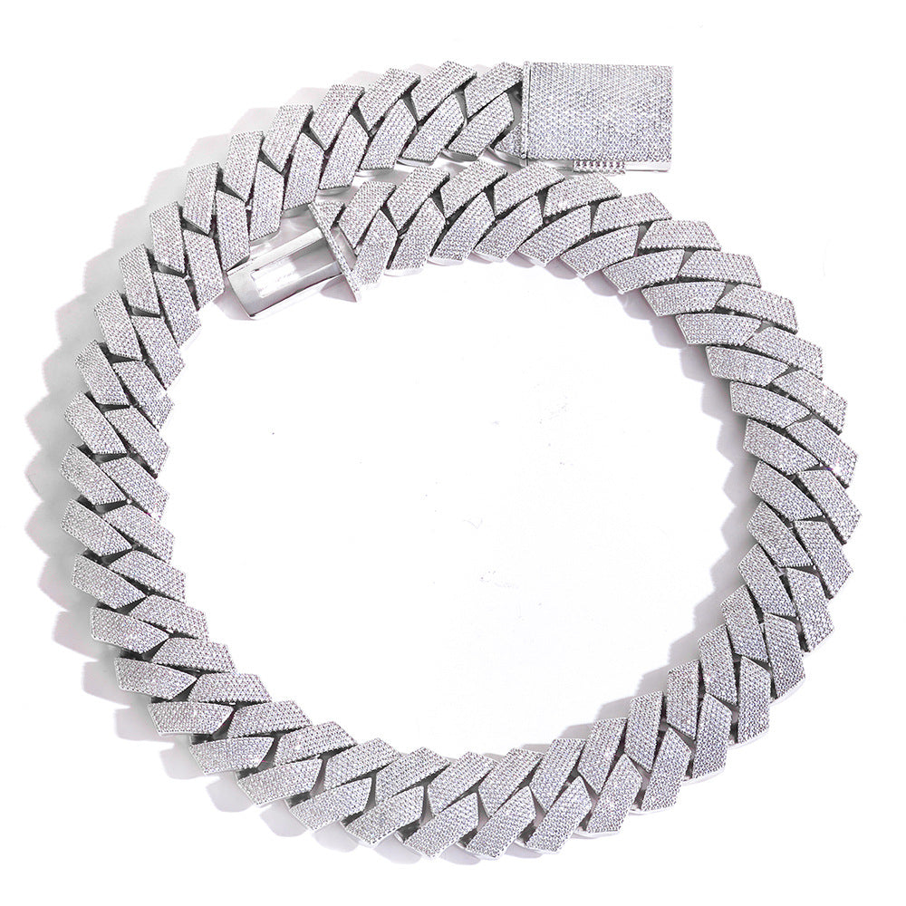 【8-26mm】プロングキューバンリンクネックレス