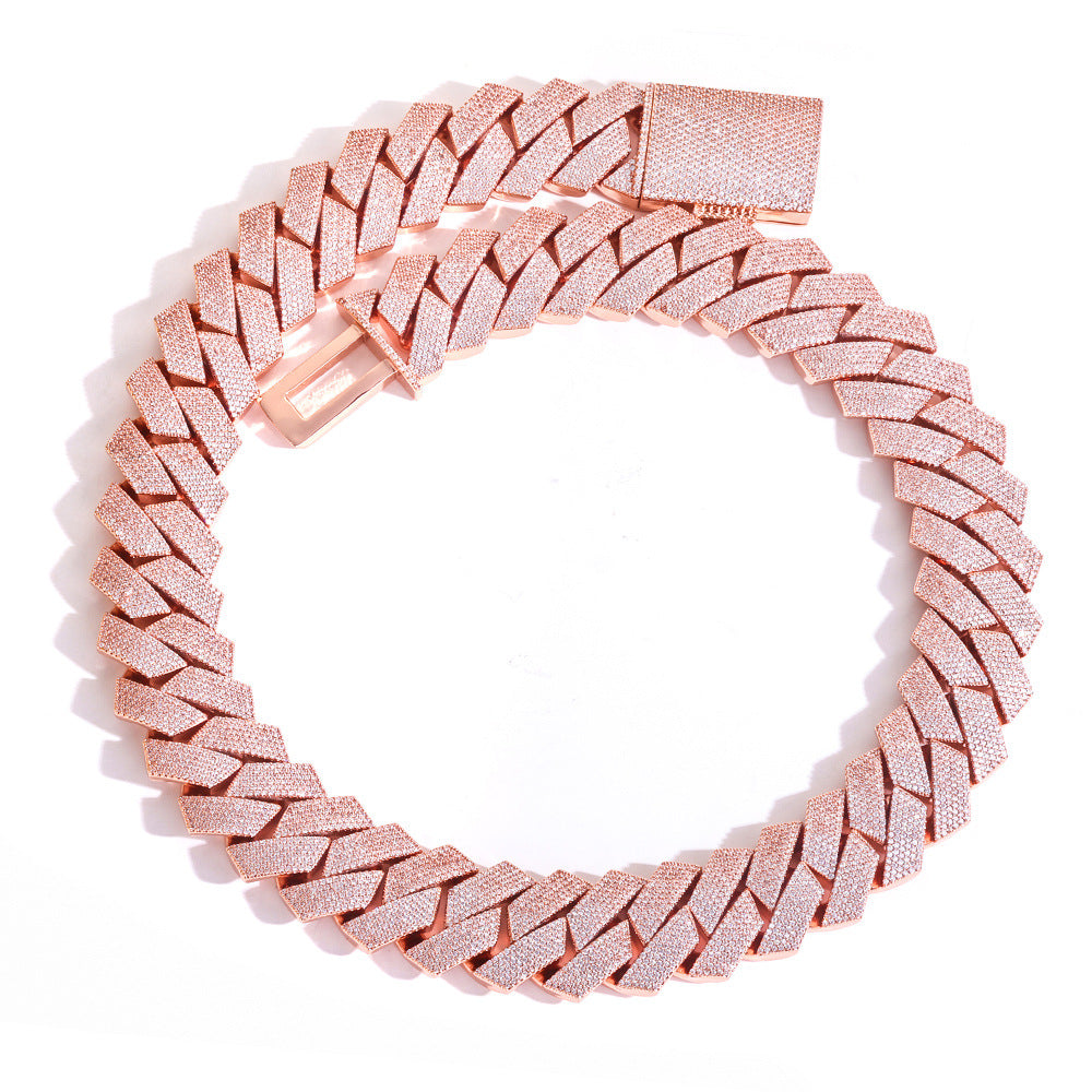 【8-26mm】プロングキューバンリンクネックレス